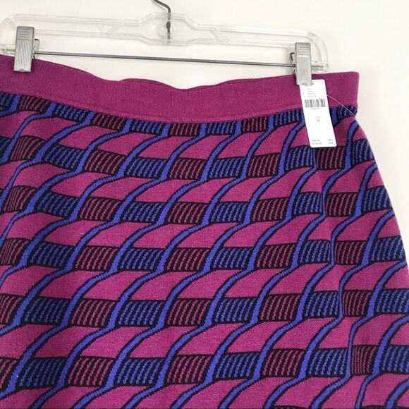 Anthropologie Patterned Sweater Pencil Midi Skirt Size XL NWT - Picture 10 of 11